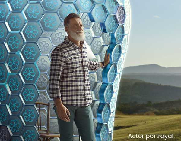 Actor looking ahead.